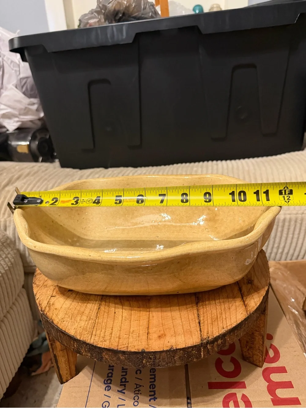 Wavy Vintage Pottery Bowl